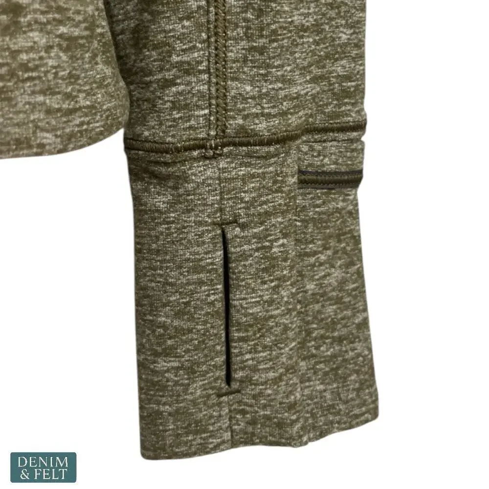 Lululemon Rush Hour 1/2 Zip Pullover‎ Sweatshirt Olive Green Size 8 ~ EUC!!
